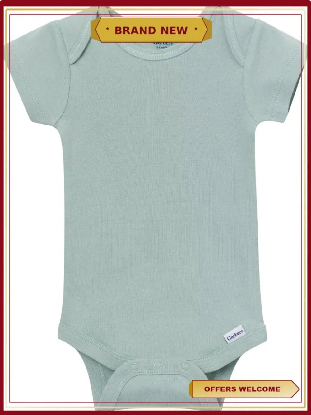 8-Pack Short Sleeve Baby Onesies Bodysuits 100% Cotton Newborn to 12 Months
